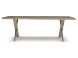 Milo Glazed Silver/Morel Dining Table - Ornate Home