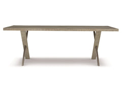 Milo Glazed Silver/Morel Dining Table - Ornate Home