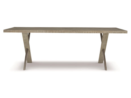 Milo Glazed Silver/Morel Dining Table - Ornate Home