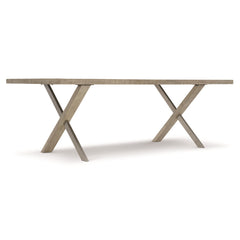 Milo Glazed Silver/Morel Dining Table - Ornate Home
