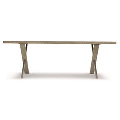 Milo Glazed Silver/Morel Dining Table - Ornate Home