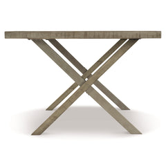 Milo Glazed Silver/Morel Dining Table - Ornate Home