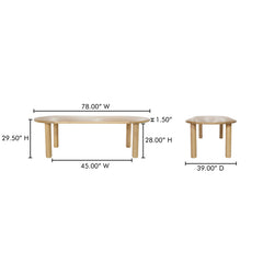 Milo Oak Small Dining Table - Ornate Home