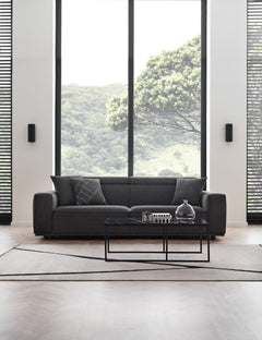 Milos Anthracite Sofa - Ornate Home