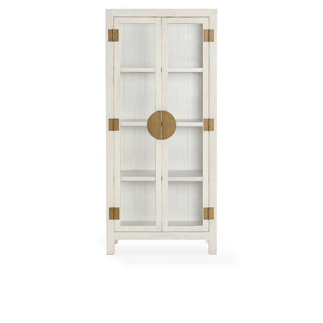 Milroy Antique White Tall Cabinet - Ornate Home