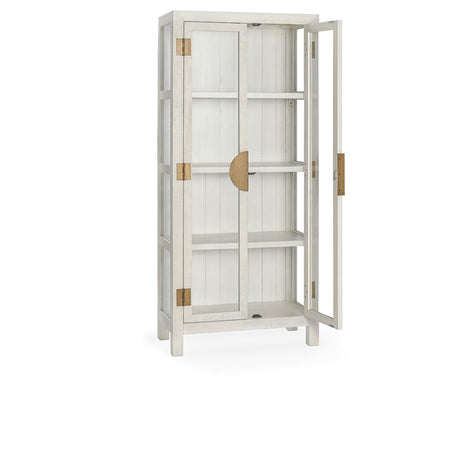 Milroy Antique White Tall Cabinet - Ornate Home