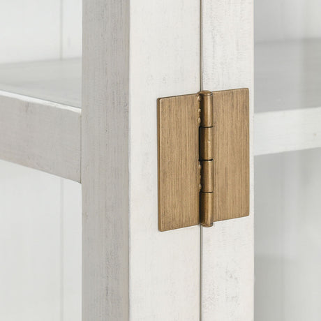 Milroy Antique White Tall Cabinet - Ornate Home