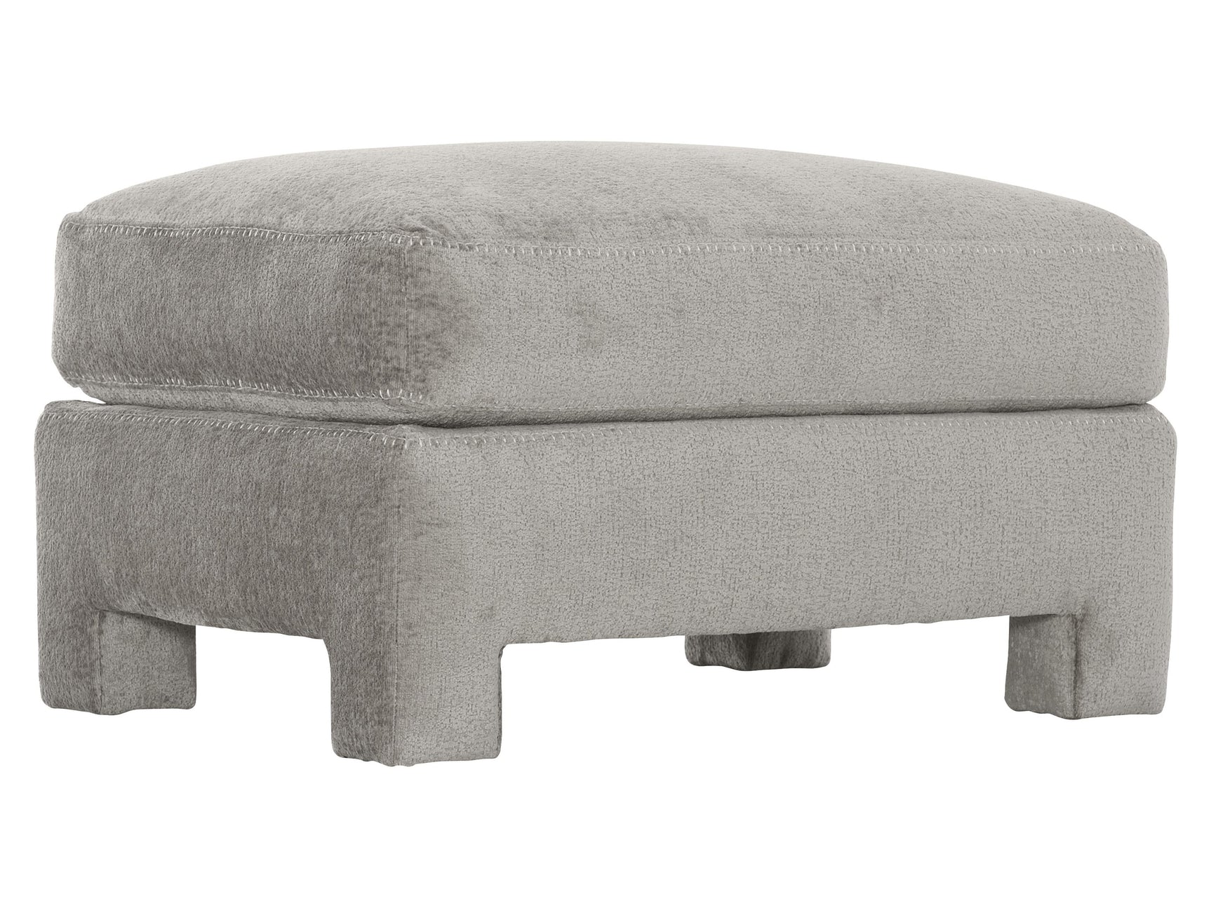 Mily Grey Fabric Bumper Ottoman - Ornate Home