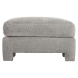 Mily Grey Fabric Bumper Ottoman - Ornate Home