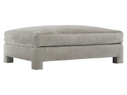 Mily Grey Fabric Cocktail Ottoman - Ornate Home