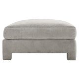 Mily Grey Fabric Cocktail Ottoman - Ornate Home