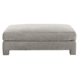 Mily Grey Fabric Cocktail Ottoman - Ornate Home