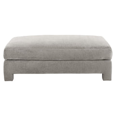 Mily Grey Fabric Cocktail Ottoman - Ornate Home