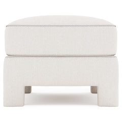 Mily Ivory Bumper Ottoman - Ornate Home