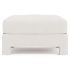 Mily Ivory Bumper Ottoman - Ornate Home