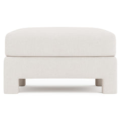 Mily Ivory Bumper Ottoman - Ornate Home