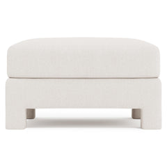 Mily Ivory Bumper Ottoman - Ornate Home