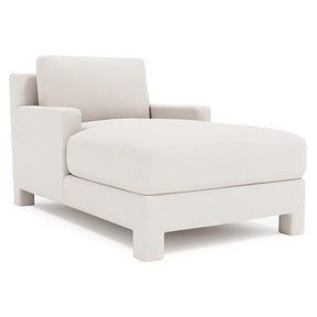 Mily Ivory Chaise Without Pillows - Ornate Home