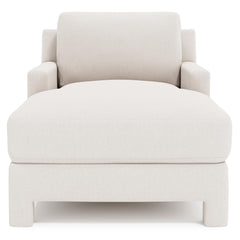 Mily Ivory Chaise Without Pillows - Ornate Home
