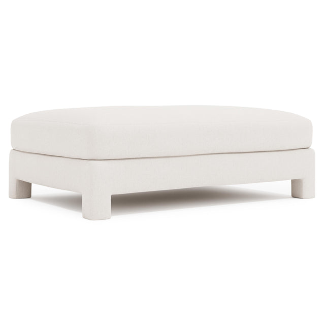 Mily Ivory Cocktail Ottoman - Ornate Home