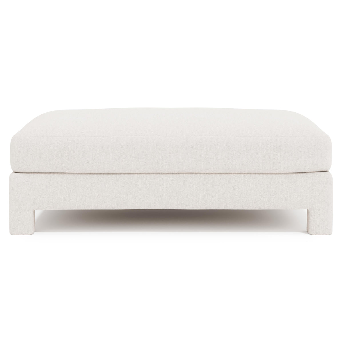 Mily Ivory Cocktail Ottoman - Ornate Home