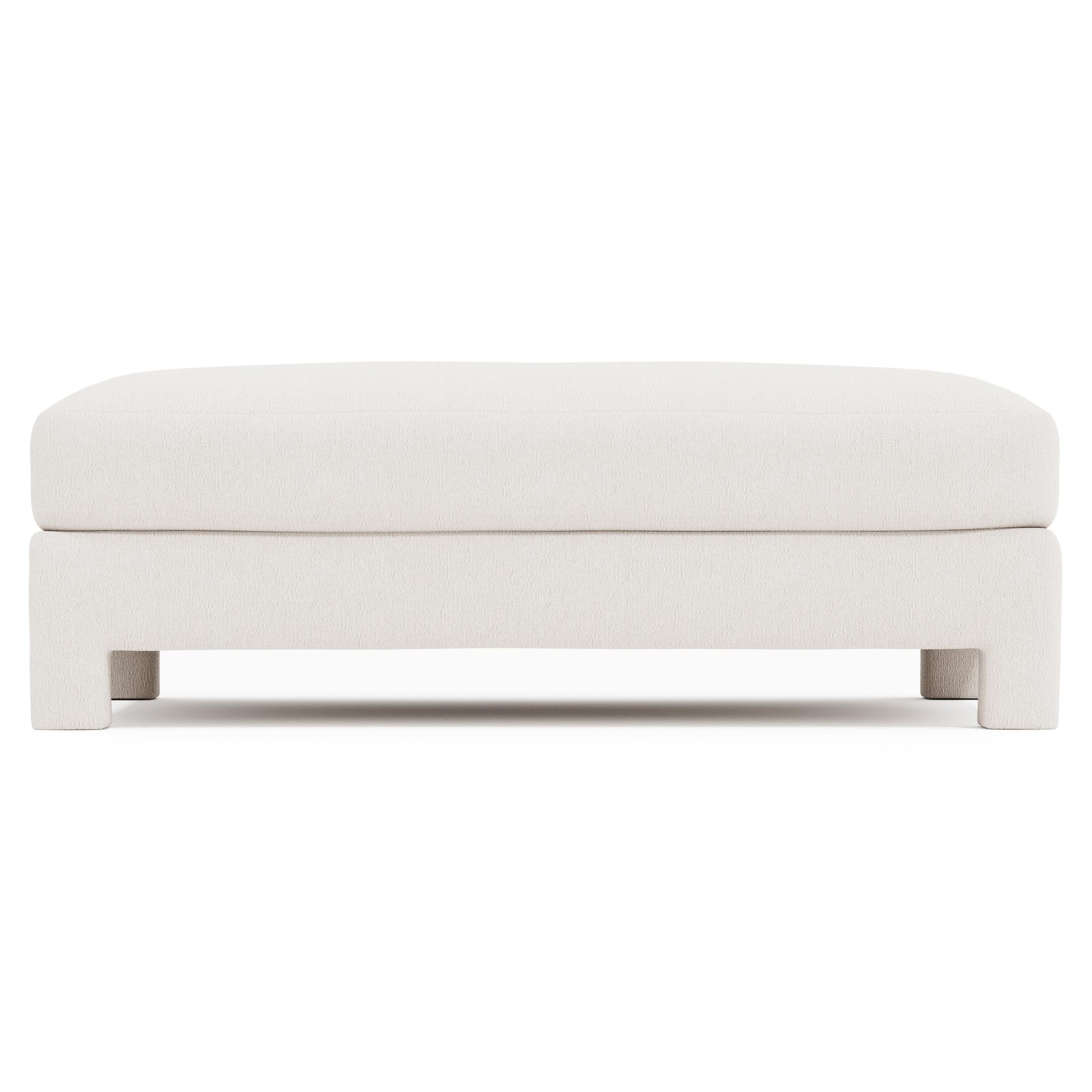 Mily Ivory Cocktail Ottoman - Ornate Home