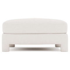 Mily Ivory Cocktail Ottoman - Ornate Home