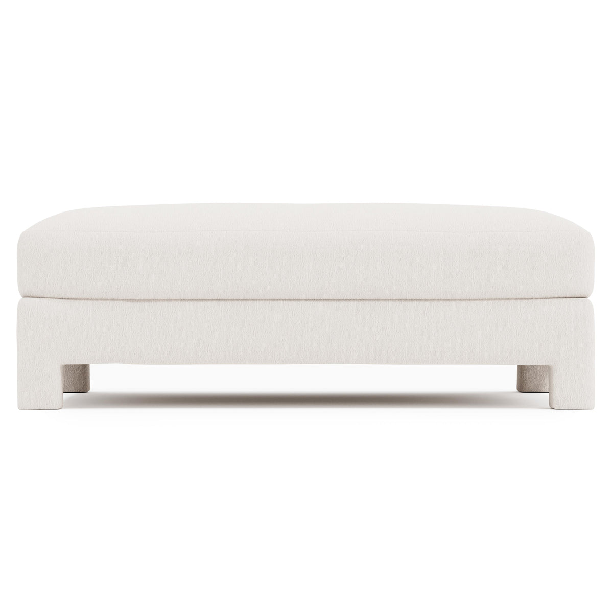 Mily Ivory Cocktail Ottoman - Ornate Home