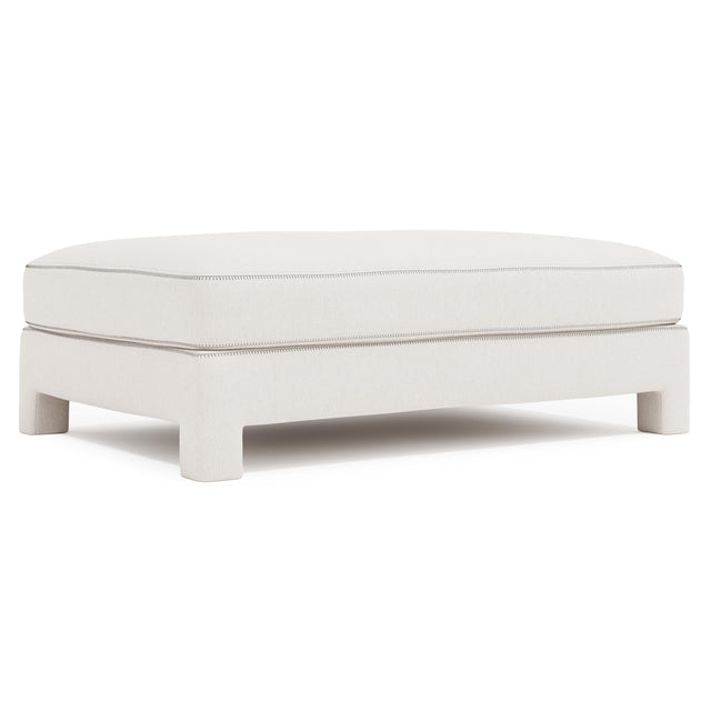 Mily Ivory Cocktail Ottoman - Ornate Home