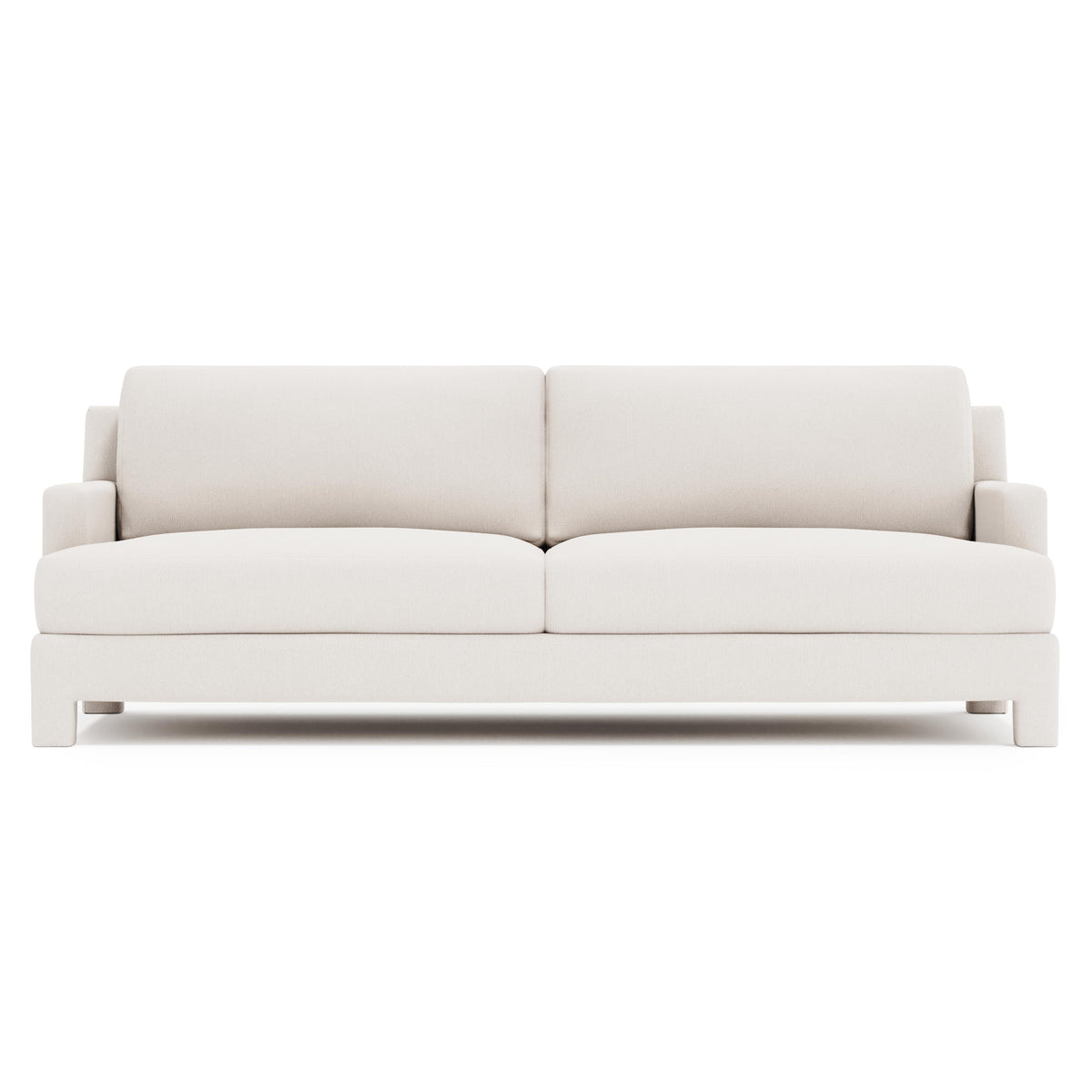 Mily Ivory Sofa Without Pillows - Ornate Home
