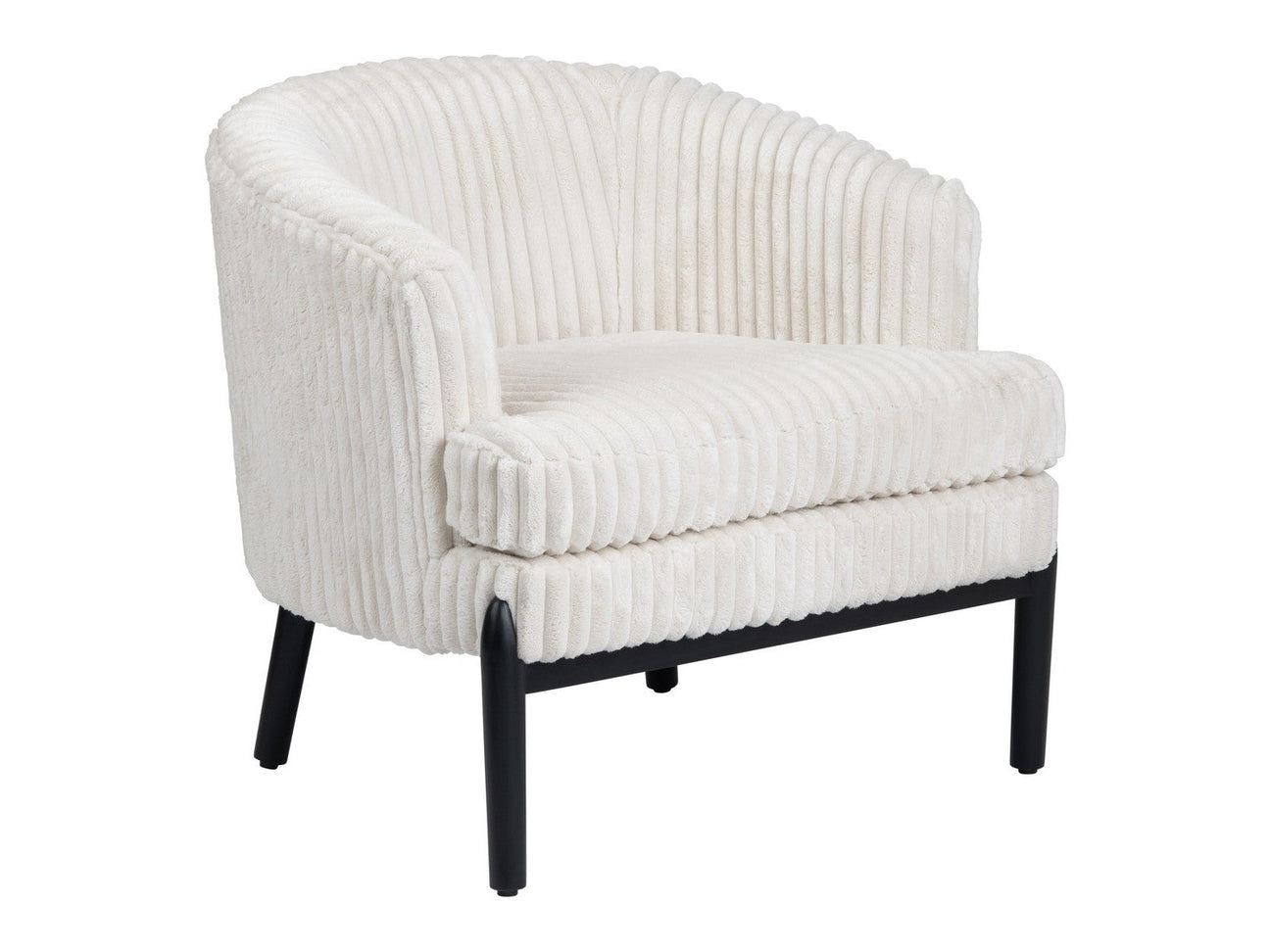 Mily White/Black Accent Chair - Ornate Home