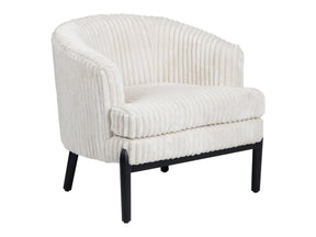 Mily White/Black Accent Chair - Ornate Home
