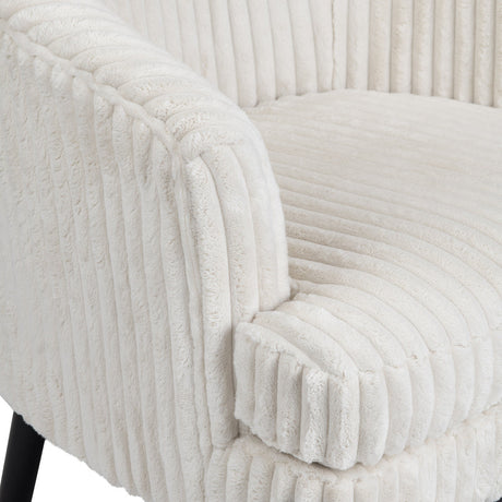 Mily White/Black Accent Chair - Ornate Home