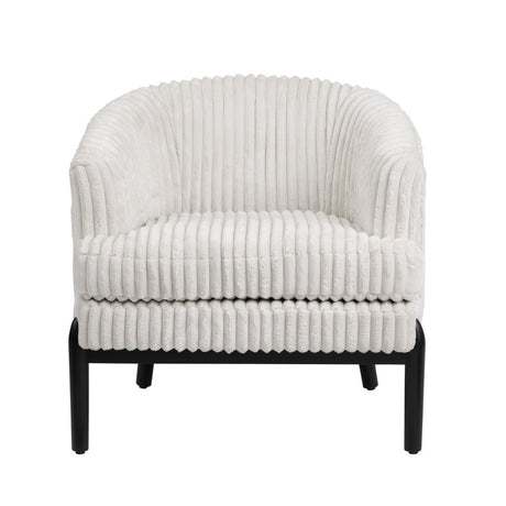 Mily White/Black Accent Chair - Ornate Home