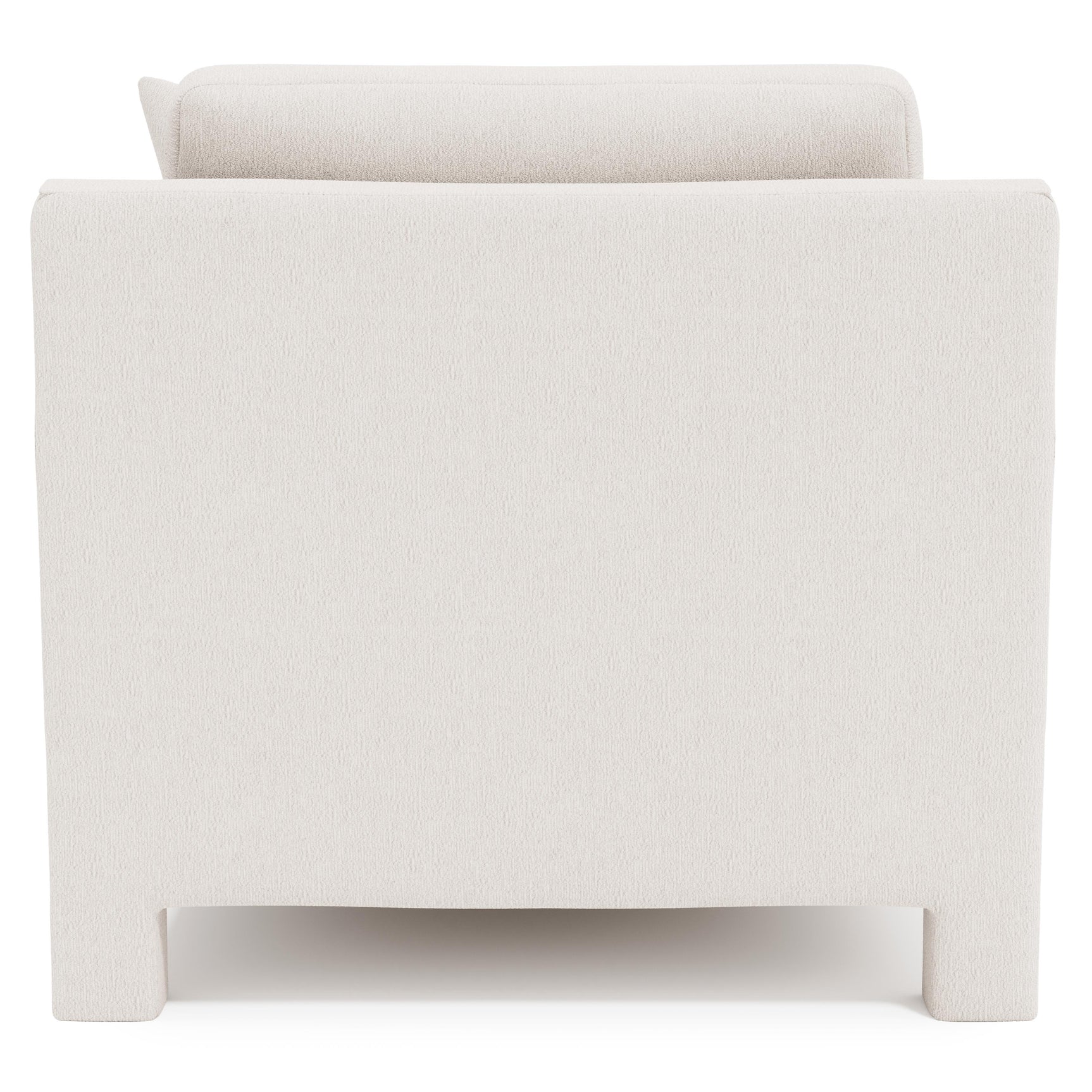 Mily White/Cream Fabric Chaise - Ornate Home