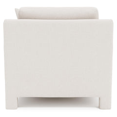 Mily White/Cream Fabric Chaise - Ornate Home