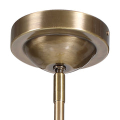 Mimas Brass 1 Light Globe Pendant - Ornate Home