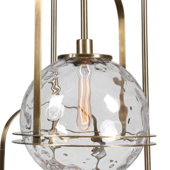 Mimas Brass 3 Light Cluster Pendant - Ornate Home