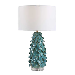 Mina Teal Blue Table Lamp - Ornate Home