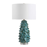 Mina Teal Blue Table Lamp - Ornate Home