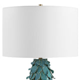 Mina Teal Blue Table Lamp - Ornate Home