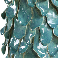 Mina Teal Blue Table Lamp - Ornate Home