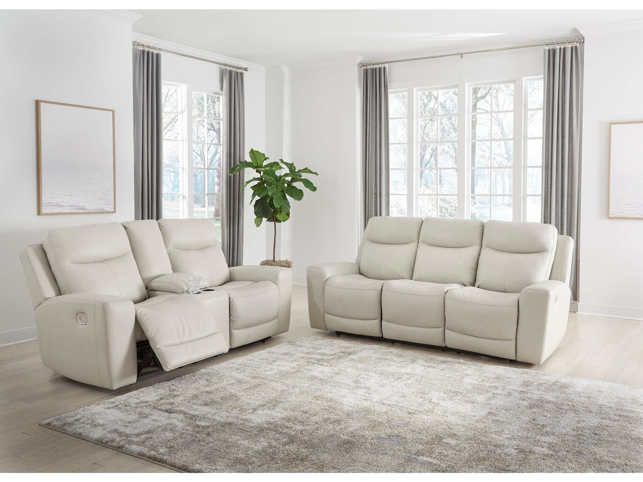 Mindanao Coconut Power Reclining Living Room Set / 2pc (Online Special Price) - Ornate Home