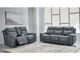 Mindanao Steel Power Reclining Living Room Set / 2pc (Online Special Price) - Ornate Home
