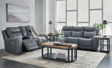Mindanao Steel Power Reclining Living Room Set / 2pc - Ornate Home
