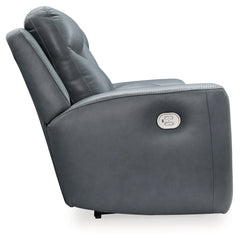 Mindanao Steel Power Reclining Loveseat w/ Console - Ornate Home