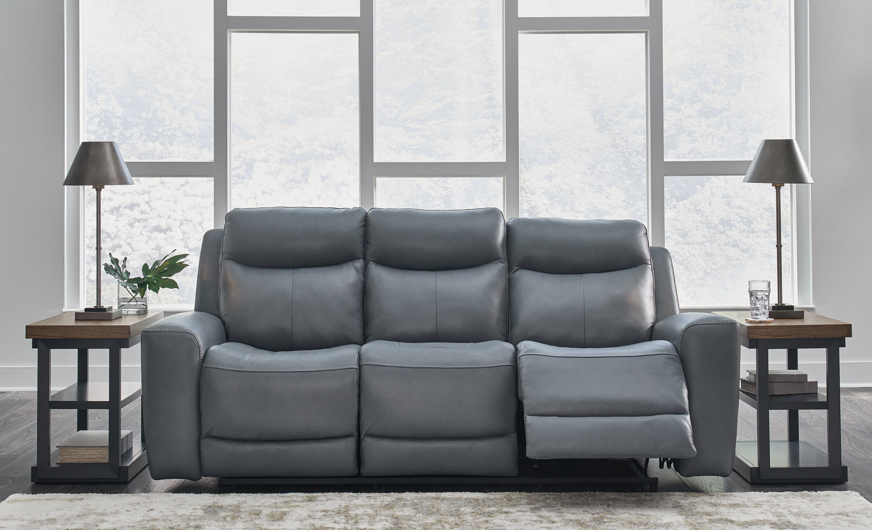 Mindanao Steel Power Reclining Sofa and Loveseat (Online Special Price) - Ornate Home