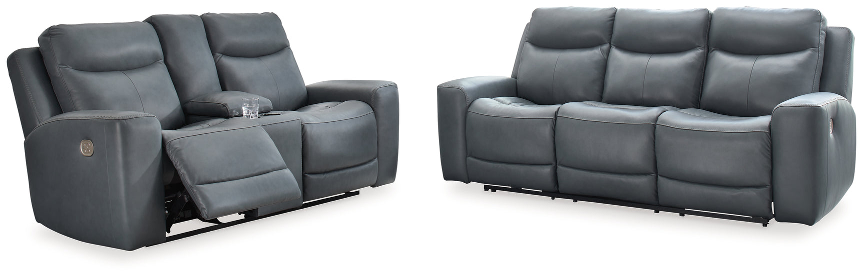 Mindanao Steel Power Reclining Sofa and Loveseat (Online Special Price) - Ornate Home