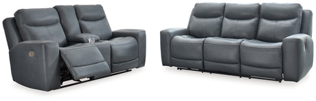 Mindanao Steel Power Reclining Sofa and Loveseat - Ornate Home
