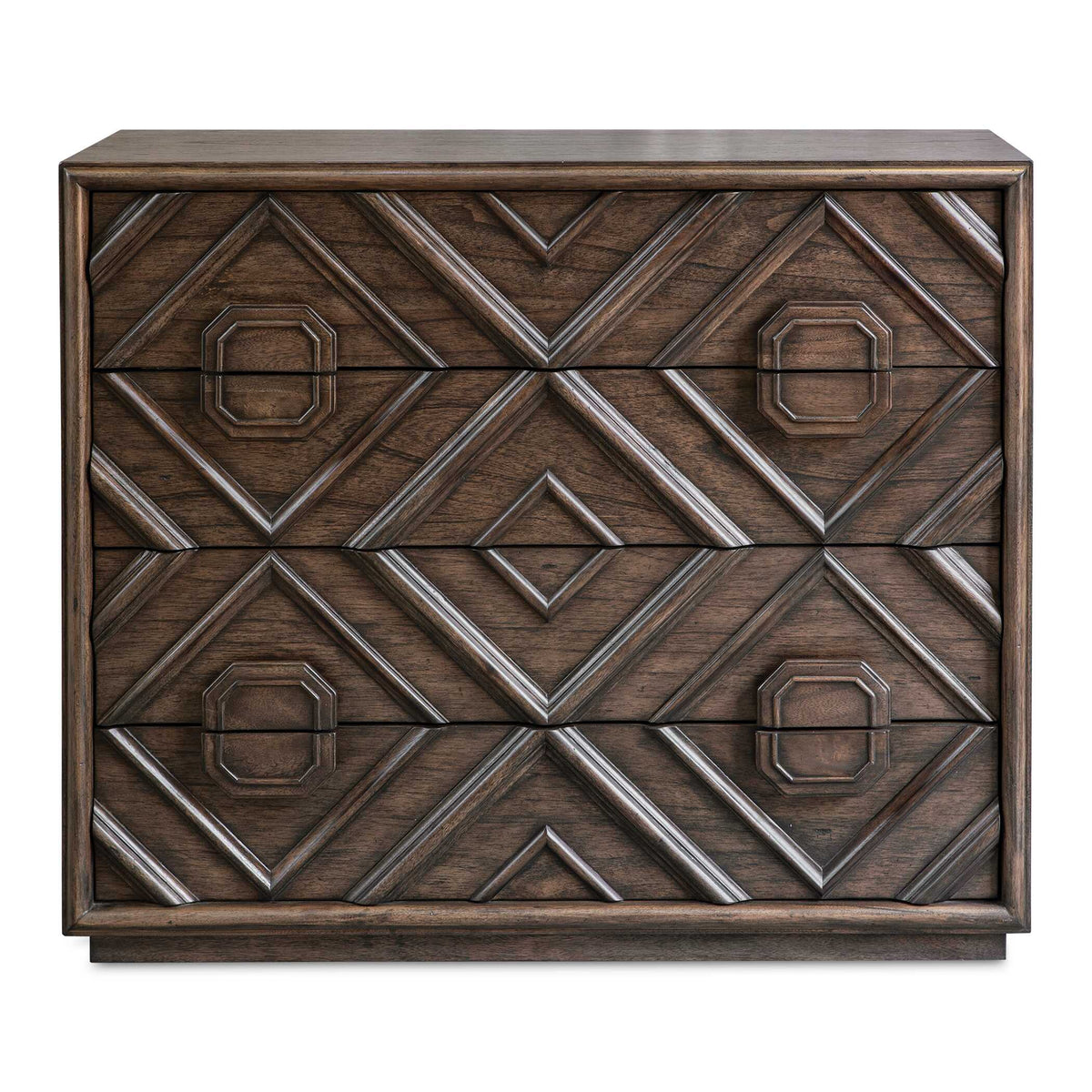 Mindra Bronze/Woodtone Drawer Chest - Ornate Home